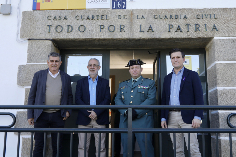 Diputación amplía el Cuartel de la Guardia Civil de Miajadas para la incorporación de nuevos oficiales y la creación de nuevas zonas de atención