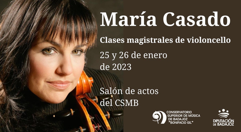 María Casado imparte clases magistrales de violoncello en el conservatorio superior