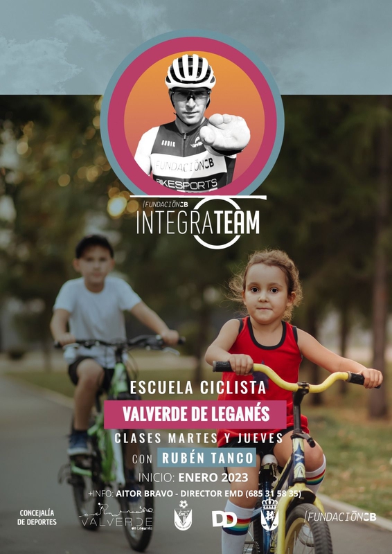 Valverde de Leganés abre la Escuela Municipal de Ciclismo con Rubén Tanco como monitor