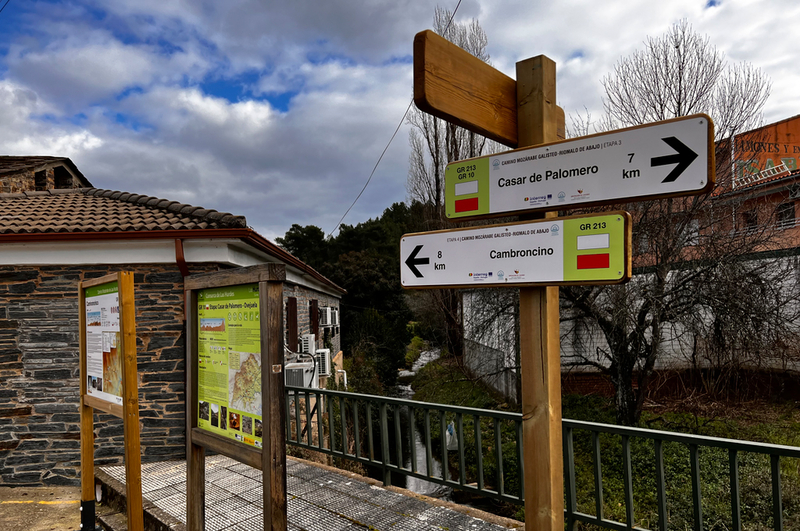 Diputacin concluye las obras de sealizacin del Camino Jacobeo del Oeste Peninsular Galisteo-Riomalo de Abajo