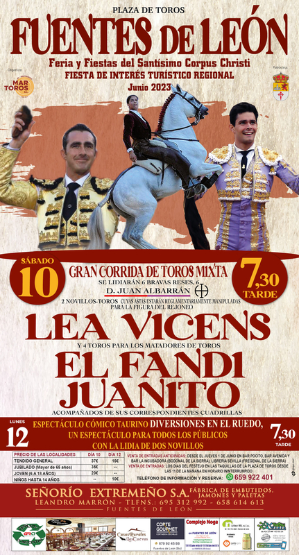 Fuentes de León organiza una corrida de toros coincidiendo con su Fiesta del Corpus