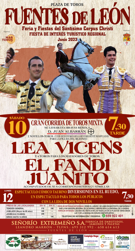 Fuentes de Len organiza una corrida de toros coincidiendo con su Fiesta del Corpus