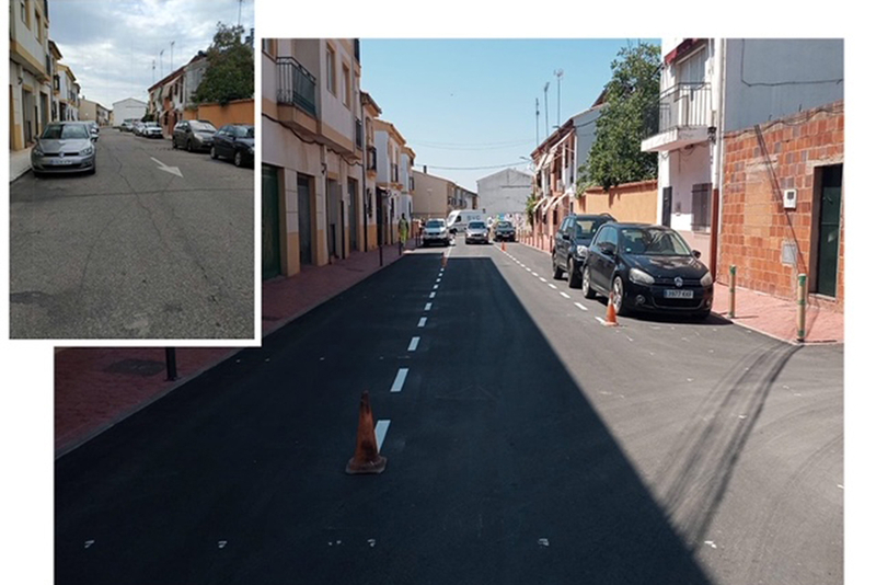 Diputación de Cáceres finaliza las obras de redes y pavimentaciones en Moraleja