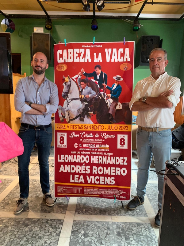 Rejones el 8 de julio en Cabeza la Vaca