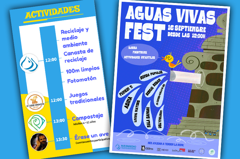 El Consorcio MásMedio promueve actividades de educación medioambiental en el II “Aguas Vivas Fest” en Cáceres