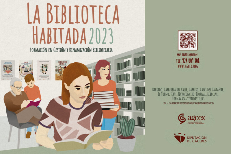 La Biblioteca Habitada: formación para unas bibliotecas rurales más creativas y accesibles en los pueblos cacereños