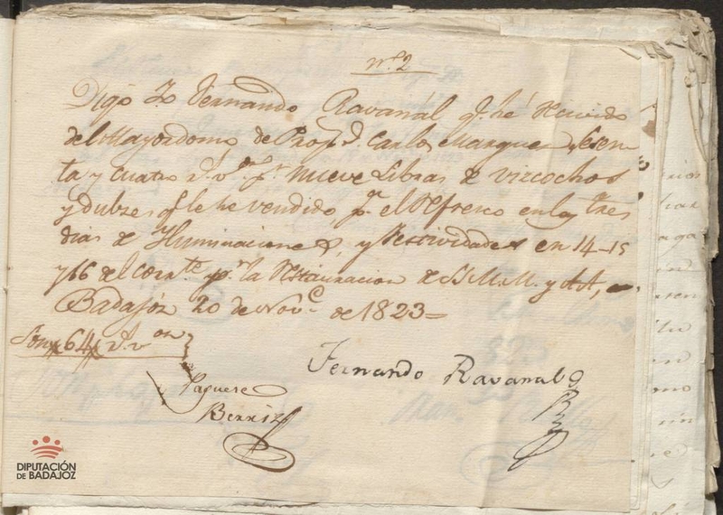 Festejos en Badajoz por la vuelta al trono de Fernando VII