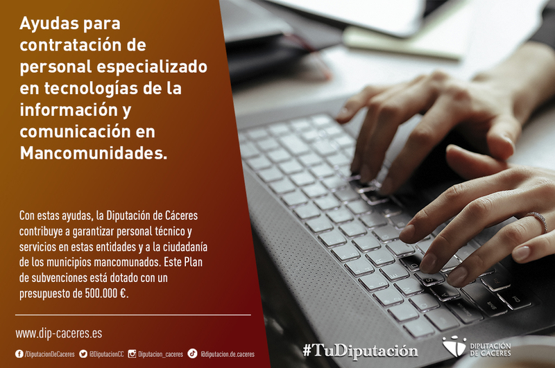 Nueva convocatoria de ayudas para la contratación de personal especializado en tecnologías de la información y comunicación en Mancomunidades