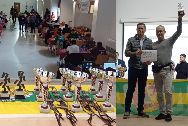 El extremeño Manuel Pérez Candelario, entre los ganadores del XXXIV Torneo de Ajedrez Diputación de Cáceres