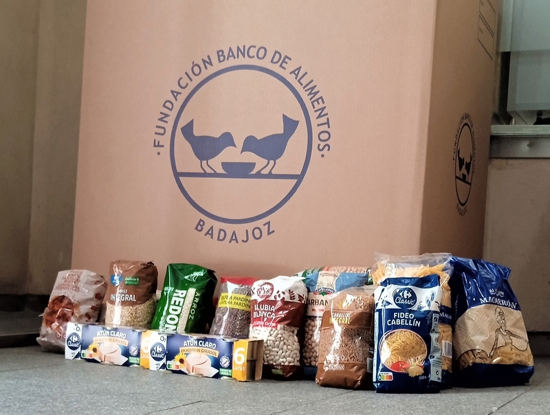 La Diputación dona 386 kilos de comida al Banco de Alimentos