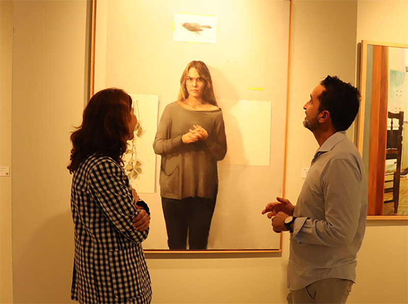 La Sala Vaquero Poblador expone 21 pinturas finalistas del Premio Eugenio Hermoso de Fregenal