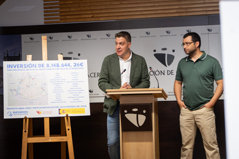 El Consorcio MásMedio consigue 8,1 millones de euros del MITECO para la digitalización del ciclo del agua en 29 municipios de la provincia de Cáceres