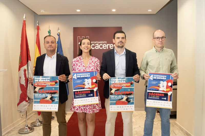 Diputación de Cáceres aplaude la celebración del Campeonato de España Inclusivo de Tenis de Mesa “con el que se da visibilidad al deporte inclusivo”