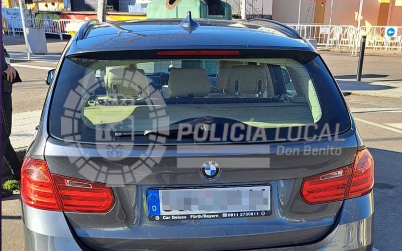 Detenido en Don Benito cuando circulaba con un coche robado