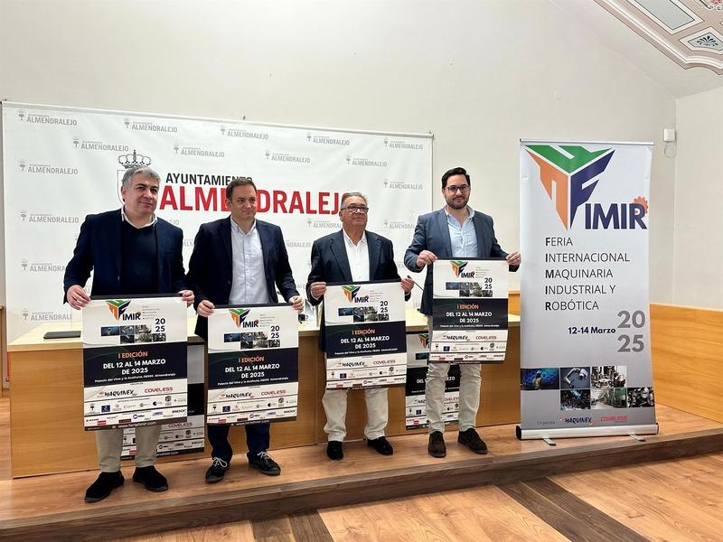 La I Feria de la Maquinaria Industrial y la Robótica de Extremadura se celebrará en Almendralejo la próxima semana