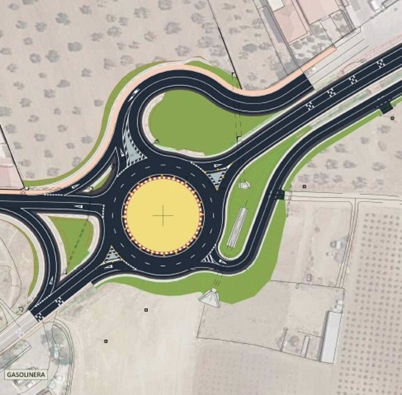 Sale a licitación por 1,74 millones la obra de ejecución de una glorieta en la EX-342 en Ribera del Fresno
