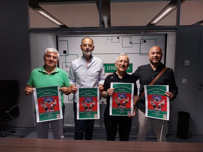 Salvaleón celebrará el 9 de agosto un homenaje a la labor de sus párrocos