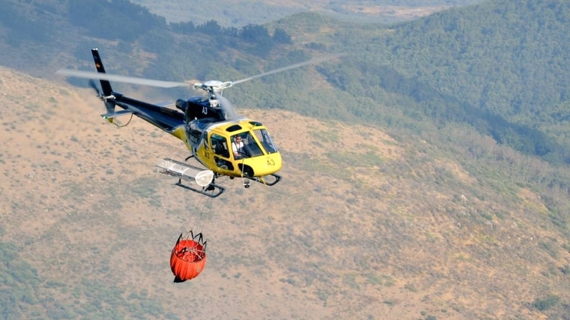 El Infoex activa el nivel 1 de peligrosidad en un incendio forestal en Zalamea de la Serena