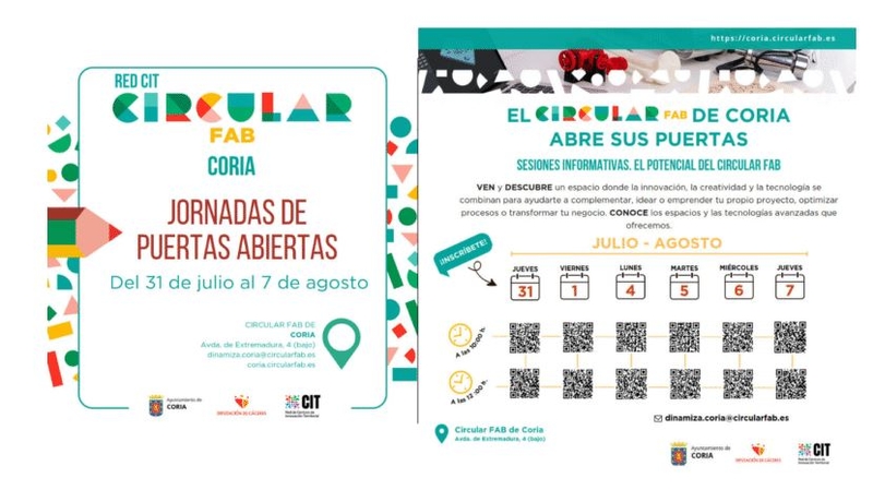 La Red CircularFAB de la Diputación de Cáceres se amplía con la apertura del nuevo centro de Coria