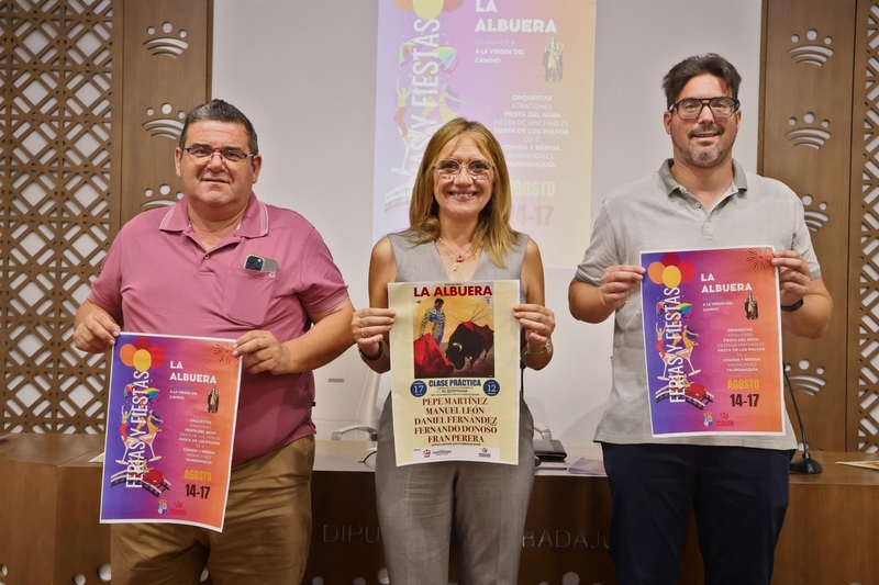 Las Fiestas Patronales de La Albuera incluyen una clase práctica de la Escuela de Tauromaquia de la diputación