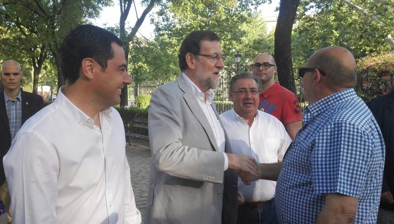Rajoy acude este jueves a ''feudos socialistas'' de Andalucía y Extremadura con actos en Huelva, Badajoz y Sevilla
