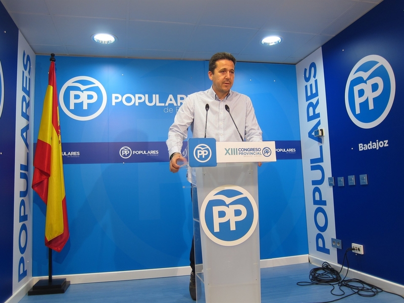 Víctor Píriz (PP) tacha de ''engaño'' las enmiendas a los PGE presentadas por el PSOE para Extremadura