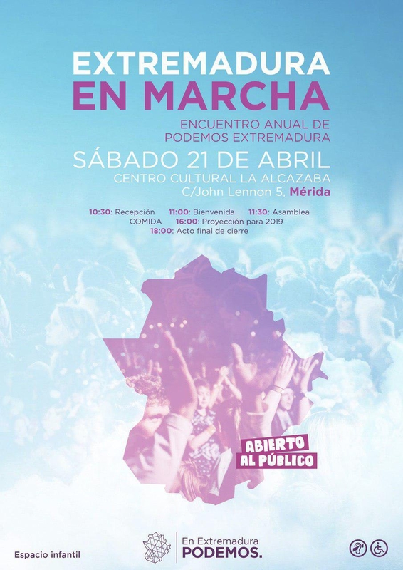 Podemos debate sobre su acción política en 'Extremadura en marcha'