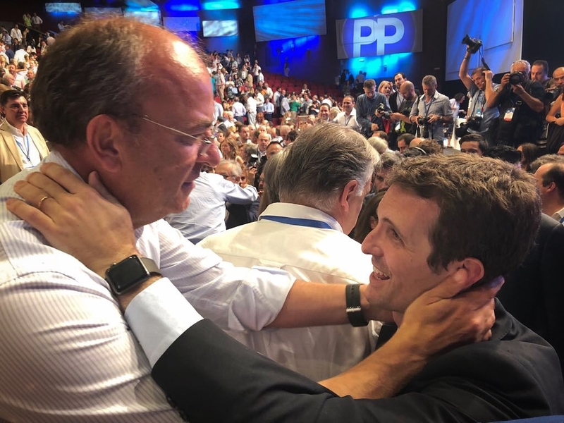 Monago felicita a Pablo Casado por ''renovar la ilusión y el optimismo'' del PP