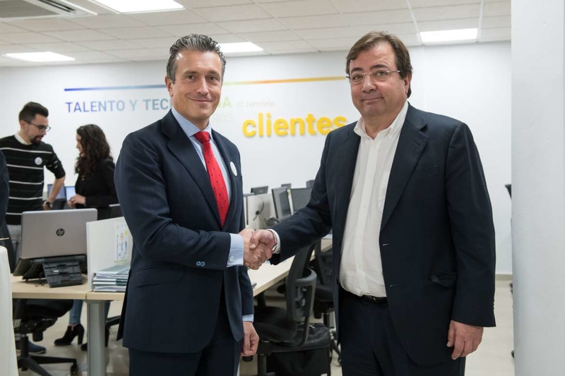 Vara inaugura en Mérida las nuevas instalaciones de la empresa Ibermática