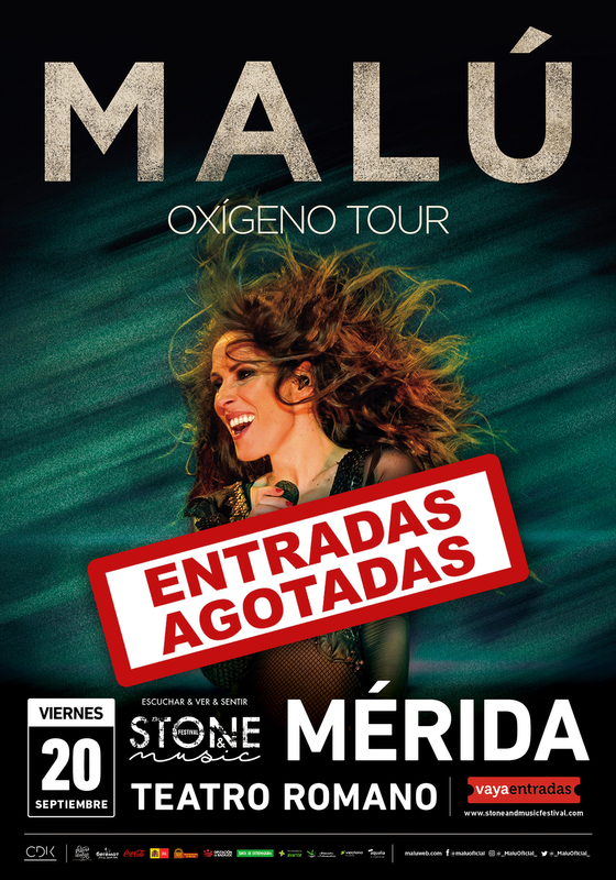 Malú agota en Mérida y ya es el segundo concierto del 'Stone 2019' con lleno absoluto