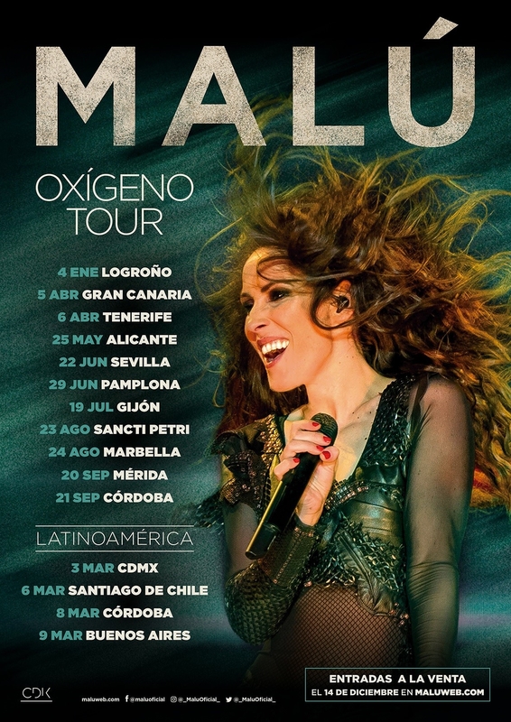 Las devolución de las entradas del concierto de Malú se realizará a partir del 8 de febrero tras la suspensión de la gira por parte de la artista