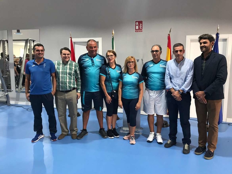 El director general de Deportes inaugura el gimnasio municipal de Guareña
