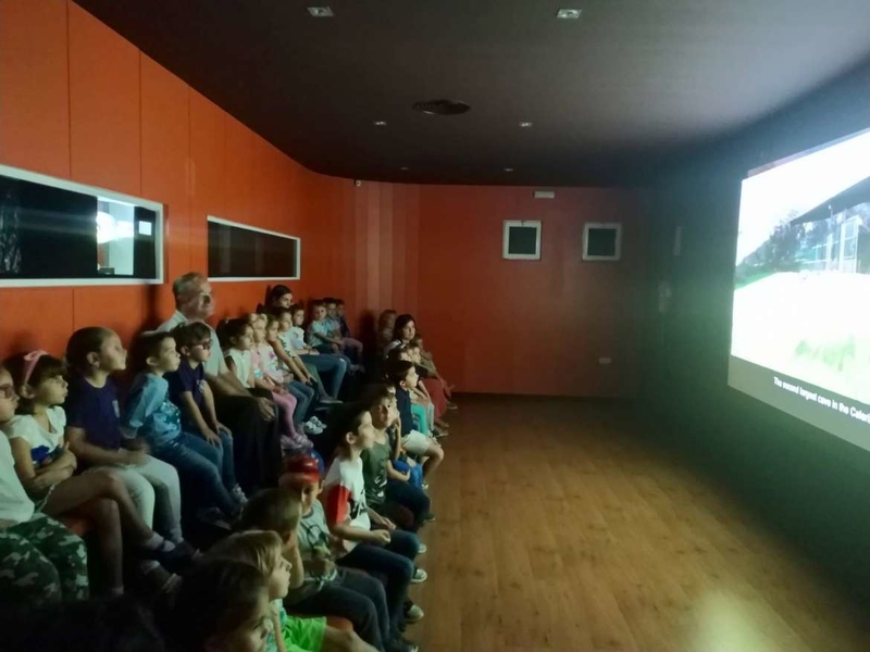 El director general de Patrimonio Cultural visita las actividades divulgativas en la Cueva de Maltravieso con motivo del Día Europeo del Arte Rupestre