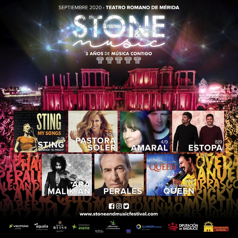 El cantante británico Sting abrirá la quinta edición del Stone & Music Festival 