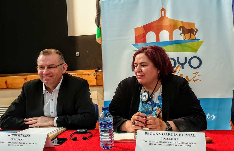 Begoña García destaca la importancia de la visita de europarlamentarios para apreciar las necesidades de la PAC en Extremadura