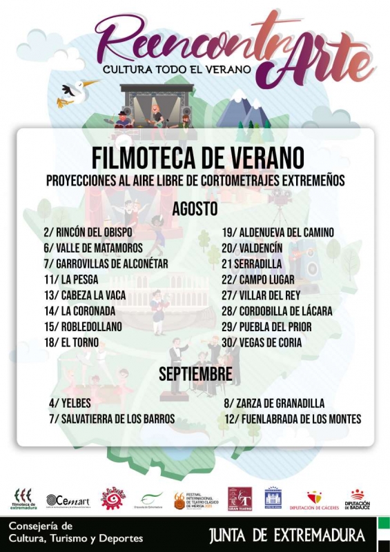 La Filmoteca de Extremadura pone en marcha una programación de verano que proyectará cortometrajes con sello extremeño en veinte localidades