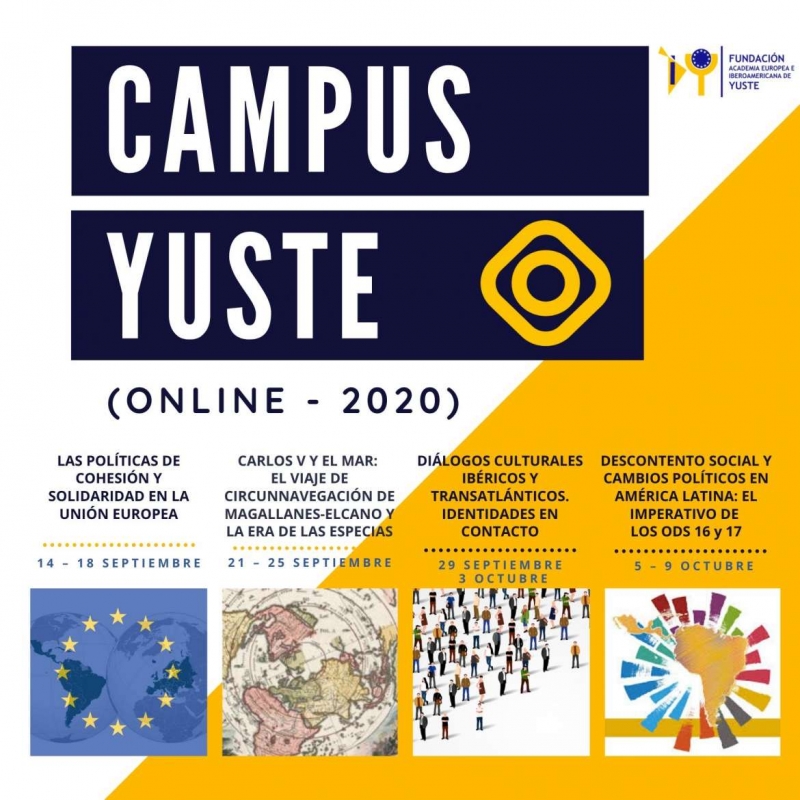 La Fundación Yuste oferta cuatro cursos online de libre acceso sobre la Unión Europea, Iberoamérica y Carlos V en Campus Yuste