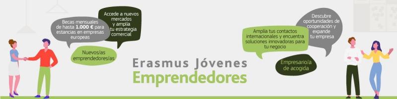 Las empresas extremeñas pueden acoger a emprendedores europeos para estancias formativas a través del Erasmus Empresarial