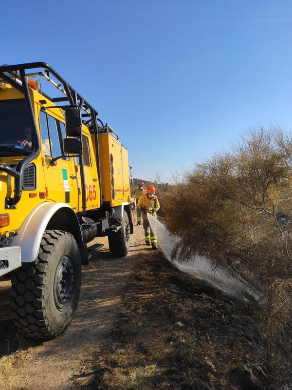 El Infoex participa durante esta semana en 12 incendios forestales en los que han ardido 25 hectáreas