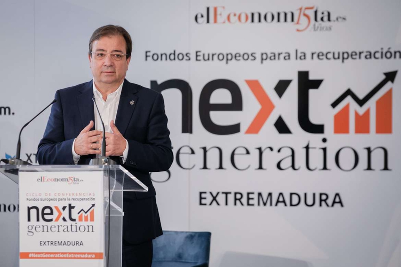 Fernández Vara afirma que los fondos Next Generation deben servir para construir proyectos de país y cohesionar el territorio