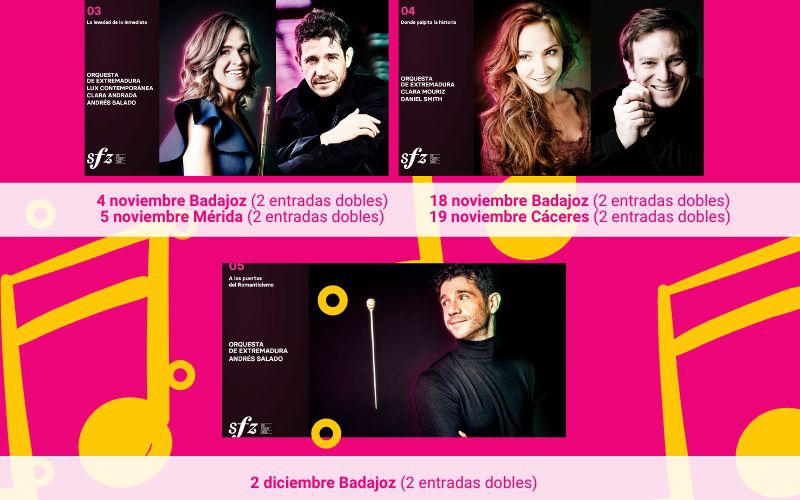 Titulares del Carné Joven Europeo podrán conseguir entradas gratuitas para conciertos de la Orquesta de Extremadura