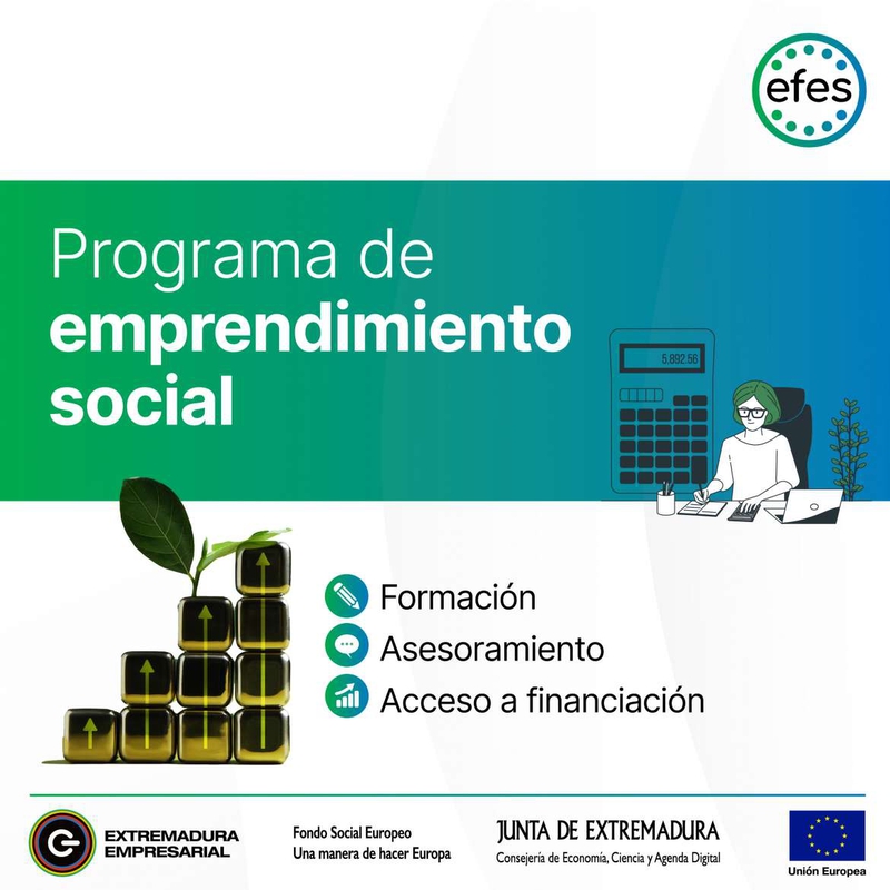 La Junta oferta un programa de formación y acompañamiento para el emprendimiento social de proyectos empresariales con impacto social y medioambiental