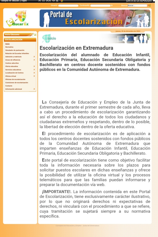 Publicado el calendario y el procedimiento de admisión del alumnado de Infantil, Primaria, Secundaria y Bachillerato para el próximo curso