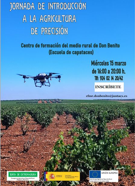 El Centro de Formación Rural de Don Benito organiza una jornada monográfica para iniciarse en agricultura de precisión