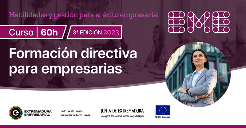Empresa lanza una nueva edicin del Programa de Formacin Directiva para 60 empresarias de Extremadura