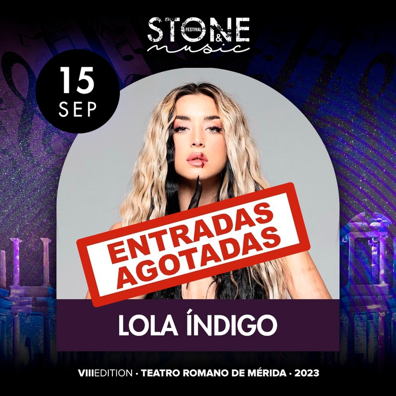 Agotadas las entradas para el concierto de Lola Índigo en el STONE & MUSIC Festival   