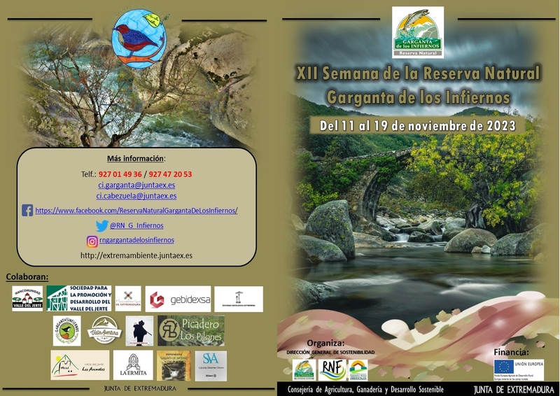 La XII Semana de la Reserva Natural de la Garganta de los Infiernos se celebra del 11 al 19 de noviembre en el Valle del Jerte