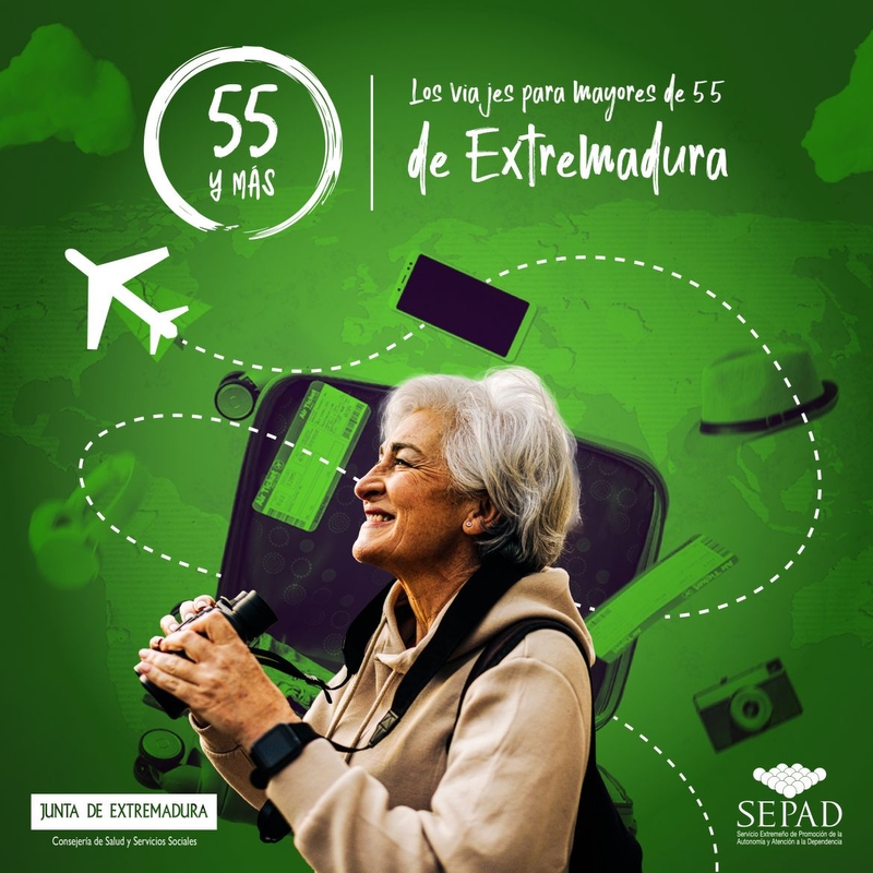 El SEPAD pone en marcha el programa de viajes '55 y más' a 137 destinos nacionales e internacionales