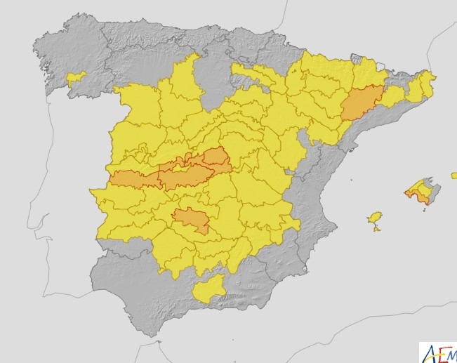 Extremadura estará en alerta naranja por calor este jueves y el viernes por temperaturas que superarán los 40 grados