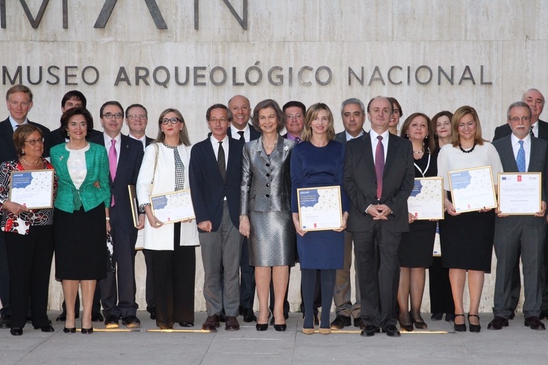 Trinidad Nogales recoge el Premio Europa Nostra de manos de S.M. la Reina Doña Sofía